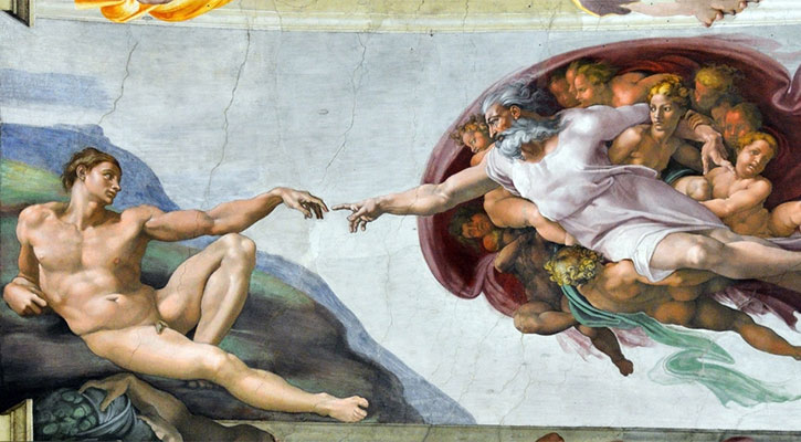 God, by Michelangelo