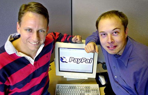 Elon Musk e parceiro na PayPal