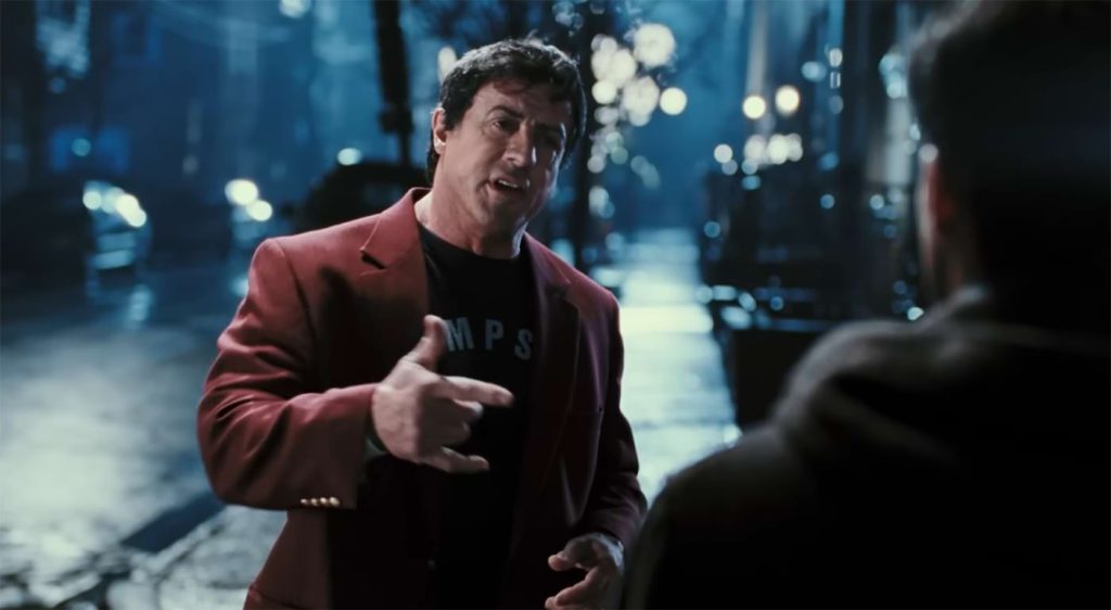 O BOXEADOR QUE ESCREVIA SOBRE AS ESTRELAS 3 Rocky Balboa dando um discurso motivacional no filme "Rocky"