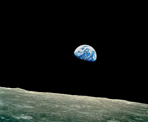 terra vista da lua